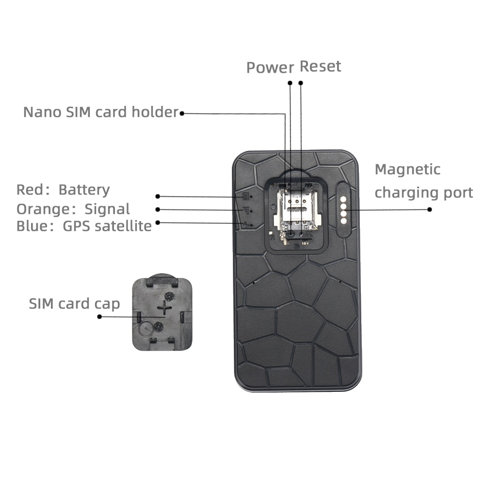 Micro Hidden Waterproof Magnetic Elderly GPS Tracker